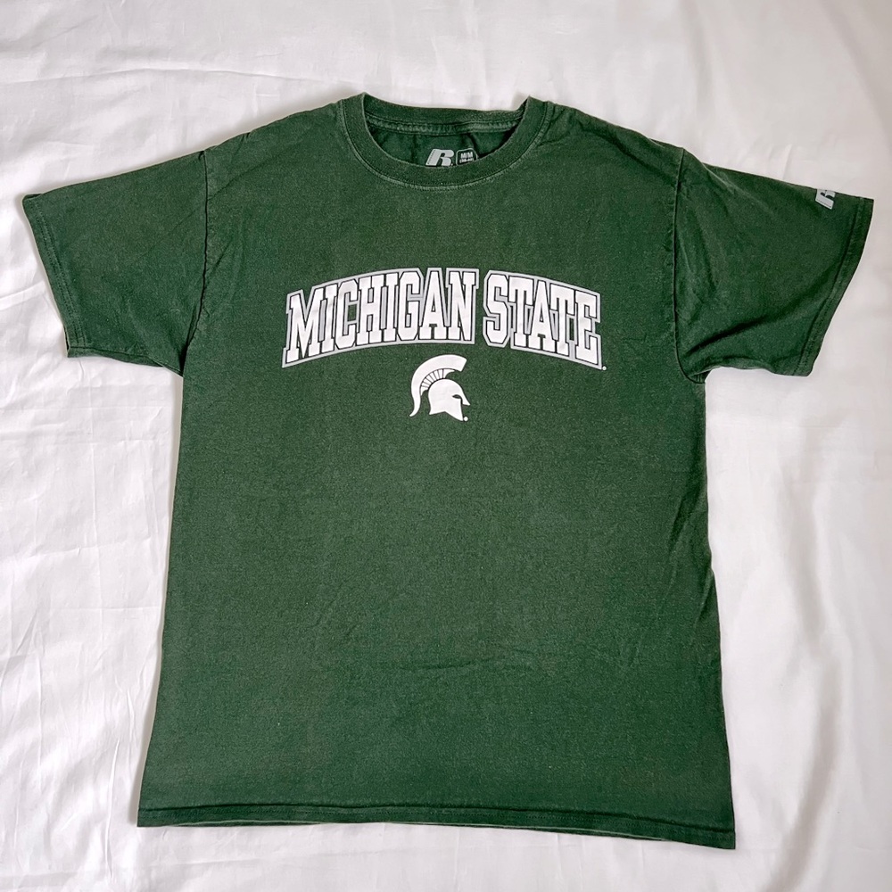 MICHIGAN STATE UNIVERSITY Logo Short Sleeve T-Shirt size Medium
